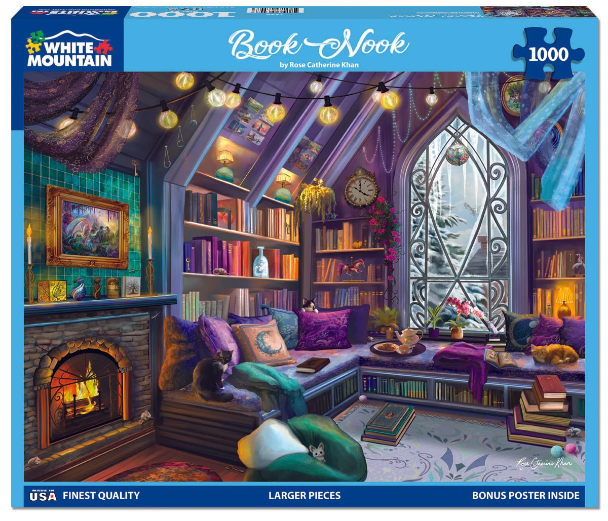 White Mountain - Book Nook, 1000 - 1000 PIÈCES - WHITE MOUNTAIN