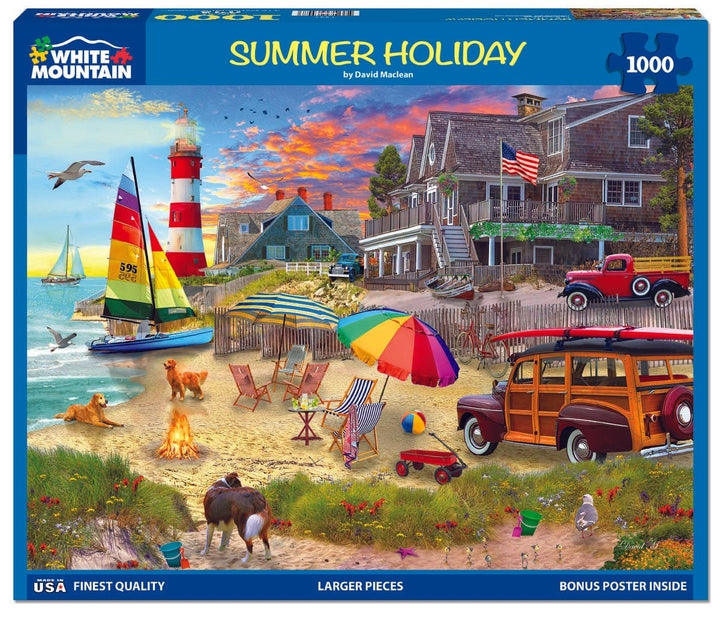 White Mountain - Summer Holiday, 1000pce - 1000 PIÈCES - WHITE MOUNTAIN