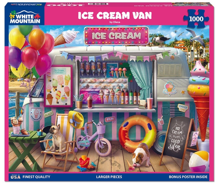 White Mountain - Ice Cream Van, 1000 - 1000 PIÈCES - WHITE MOUNTAIN