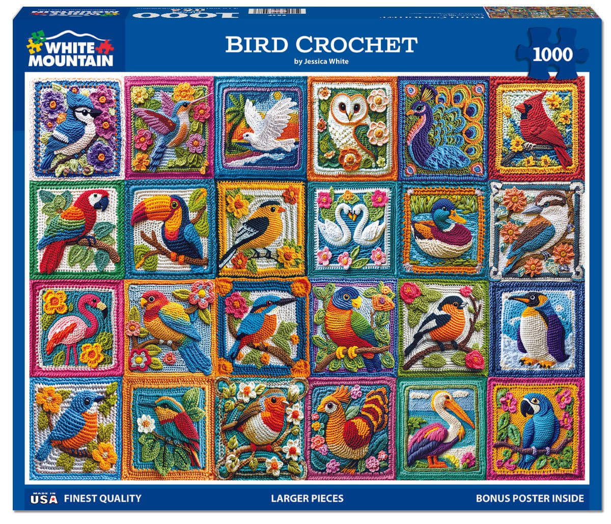 White Mountain - Oiseau en crochet, 1000 - 1000 PIÈCES - WHITE MOUNTAIN