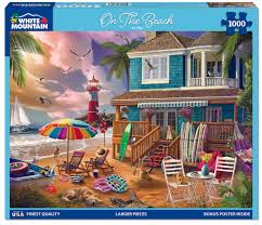 White Mountain - Sur la plage, 1000 - 1000 PIÈCES - WHITE MOUNTAIN