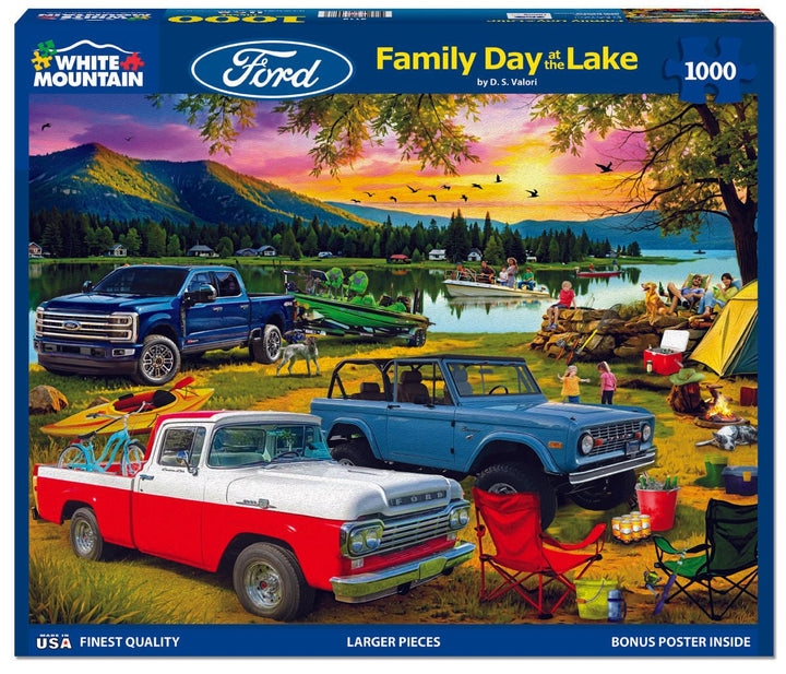 White Mountain - Family Day At the Lake - 1000 PIÈCES - WHITE MOUNTAIN