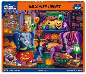 White Mountain - Halloween Library 1000p - 1000 PIÈCES - WHITE MOUNTAIN