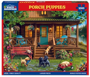 White Mountain - Porch puppies, 1000pces - 1000 PIÈCES - WHITE MOUNTAIN